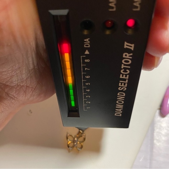 10K Gold and Diamond Butterfly charm necklace pendant Petite girls or ladies - Picture 6 of 7